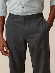 Grau - Reguläre Passform - Elegante Hose ohne Bundfalte - Bild 5 von 10