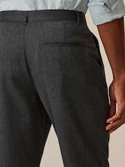 Grau - Reguläre Passform - Elegante Hose ohne Bundfalte - Bild 6 von 10