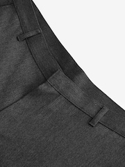 Grey Slim Fit Plain Front Smart Trousers - Image 10 of 10