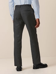 Grey Slim Fit Plain Front Smart Trousers - Image 3 of 10