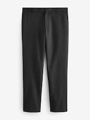 Grey Slim Fit Plain Front Smart Trousers - Image 7 of 10