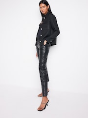 Black Boucle Shacket - Image 2 of 7