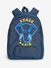 Синий рюкзак с логотипом KENZO KIDS - Изображение 1 из 5