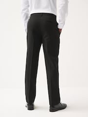 Black Regular Fit Plain Front Smart Trousers - Image 2 of 9