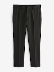 Black Regular Fit Plain Front Smart Trousers - Image 6 of 9