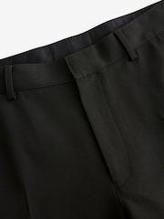 Black Regular Fit Plain Front Smart Trousers - Image 8 of 9