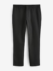 Black Slim Fit Plain Front Smart Trousers - Image 7 of 9