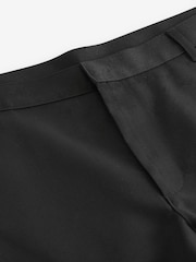 Black Slim Fit Plain Front Smart Trousers - Image 8 of 9