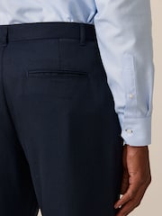 Marineblau/blau - Reguläre Passform - Elegante Hose ohne Bundfalte - Bild 5 von 9
