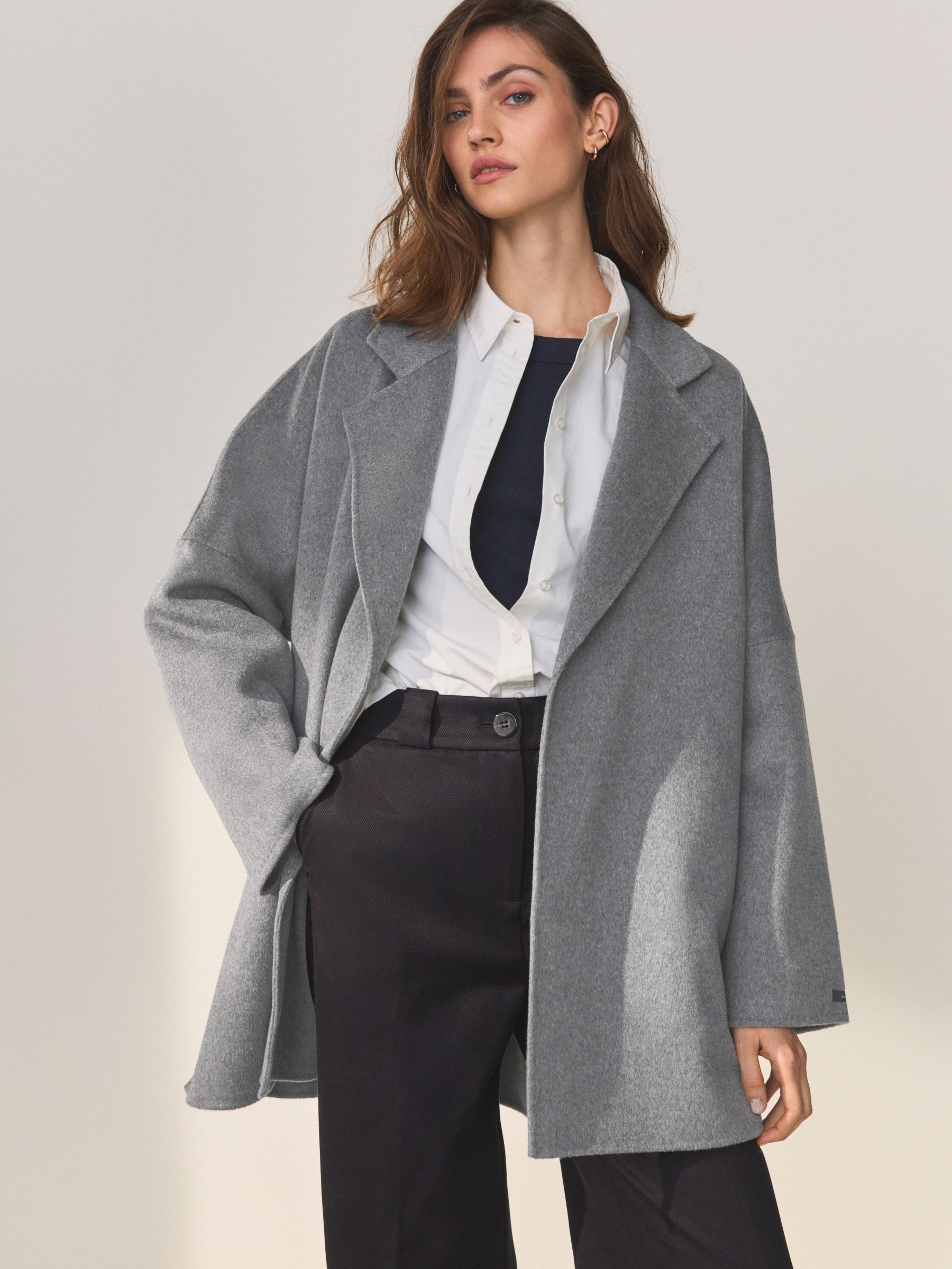 Next grey cardigan coat discount