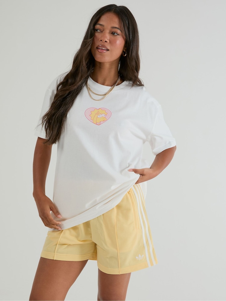 Skinnydip White The Simpsons Pink Lisa T-Shirt - Image 2 of 5 Skinnydip White The Simpsons Pink Lisa T-Shirt - Image 2 of 5