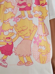 Skinnydip White The Simpsons Pink Lisa T-Shirt - Image 4 of 5