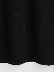 Oliver Bonas Black Roll Neck Knitted Jumper Dress - Image 8 of 8