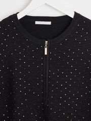Oliver Bonas Veste bombardier en maille Gem - Image 6 of 8