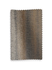 Black/Bronze Gold Metallic Stripe Wave Header Lined Curtains - Image 5 of 5