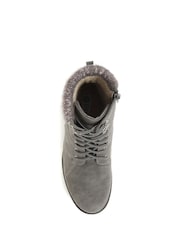 Pavers Grey Pavers Lace-Up Ankle Black Boots - Image 4 of 5