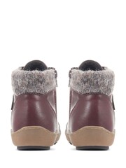 Pavers Knitted Cuff Casual Ankle Boots - Image 3 of 5