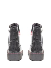 Pavers Duel Fastening Black Ankle Boots - Image 2 of 5