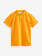 Clarks Yellow Boys Short Sleeve School Polo Shirts 2 Pack - Image 2 of 5