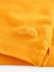 Clarks Yellow Boys Short Sleeve School Polo Shirts 2 Pack - Image 5 of 5