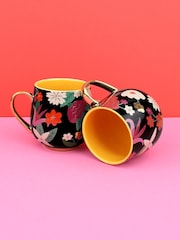 Tache Set of Rounded Floral Mugs - Image 1 of 2