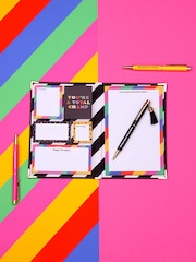 Tache Positivity Sticky Notebook & 3 Pack of Positivity Pens - Image 1 of 3