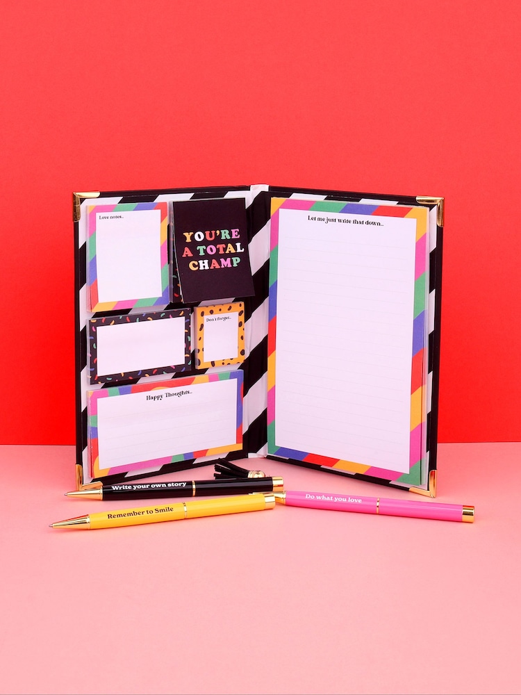 Tache Positivity Sticky Notebook & 3 Pack of Positivity Pens - Image 3 of 3