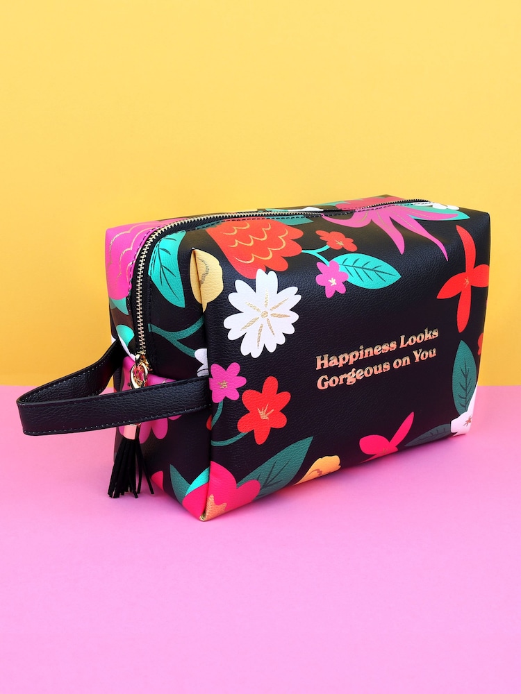 Tache Large Floral PU Wash Bag - Image 1 of 2