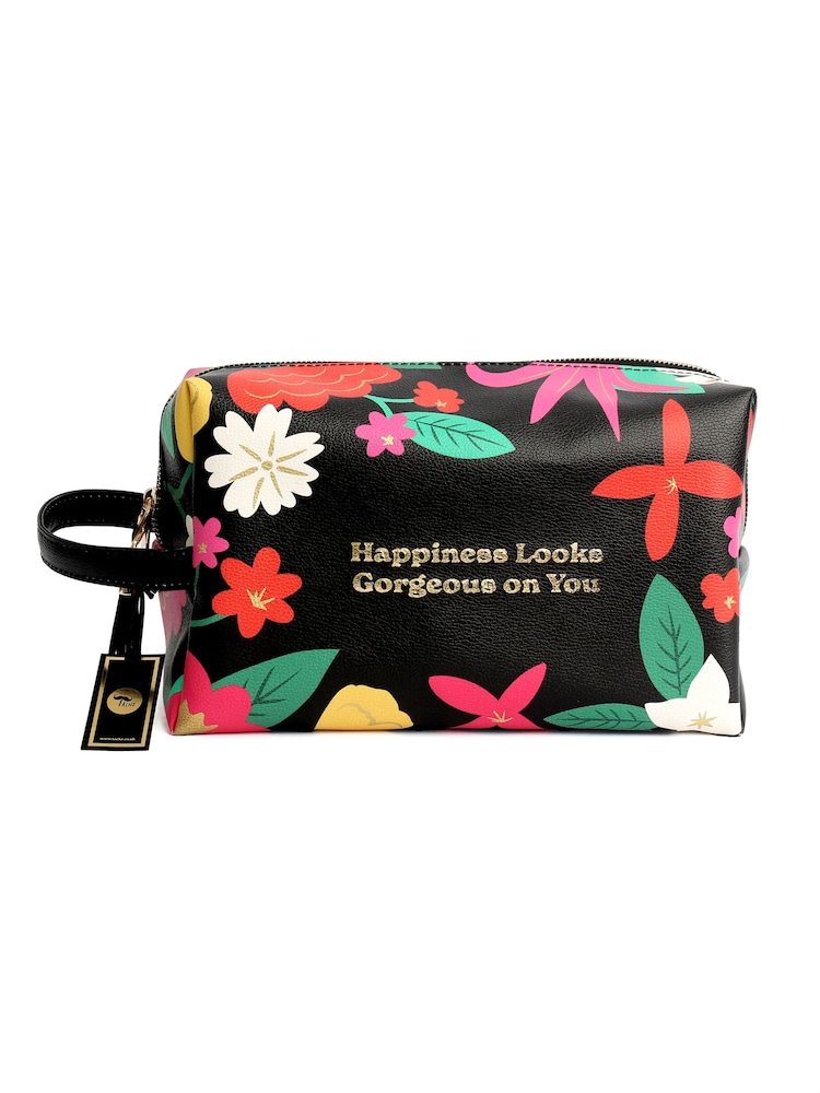 Tache Large Floral PU Wash Bag - Image 2 of 2