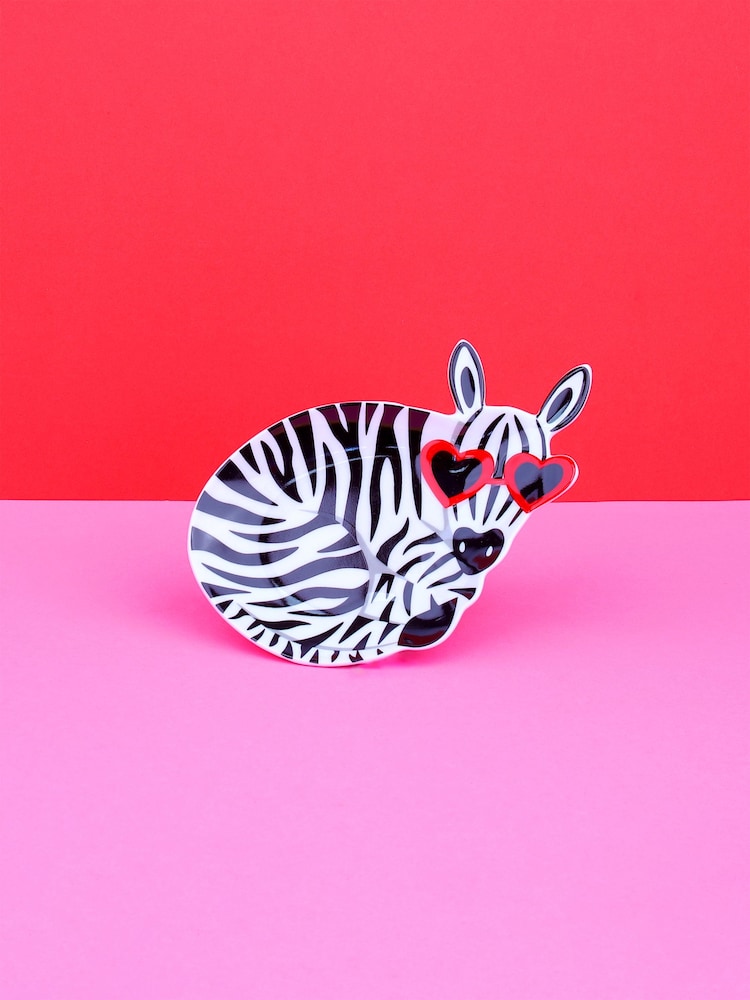 Tache Trinket Dish & Small Zebra Makeup Bag - Image 1 of 1