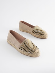 Metallic Forever Comfort® Beaded Espadrilles - Image 5 of 9