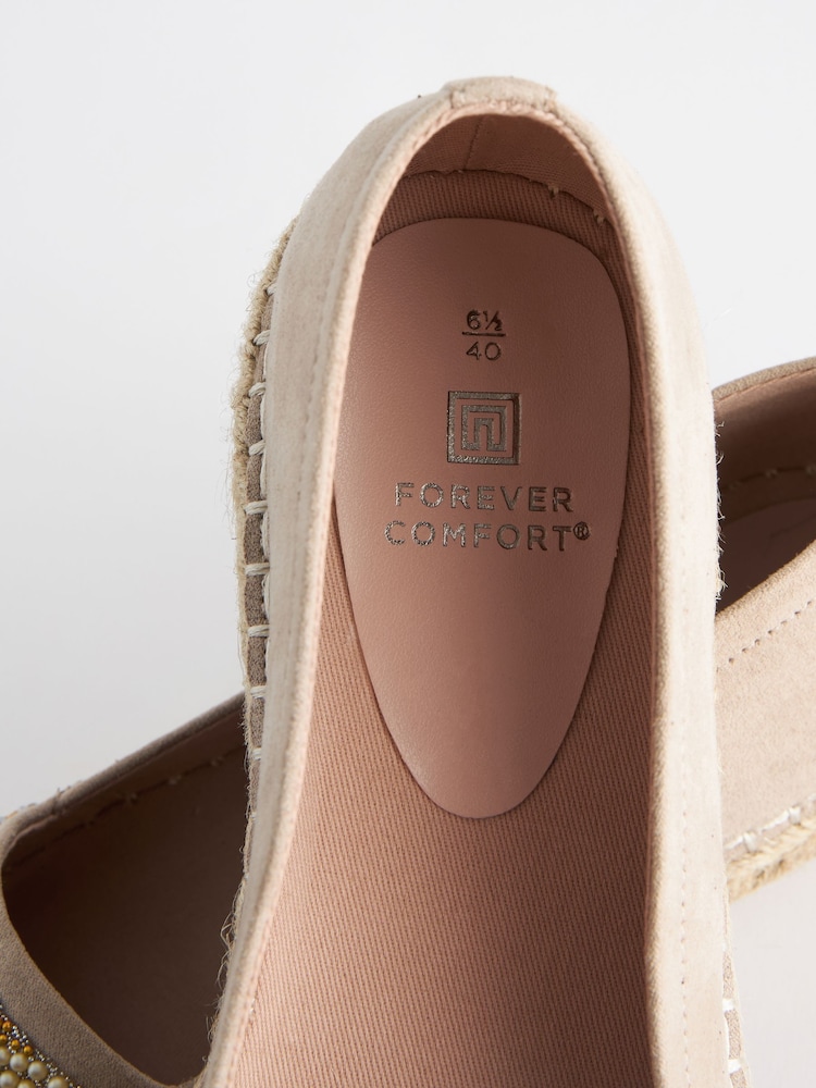 Metallic Forever Comfort® Beaded Espadrilles - Image 9 of 9