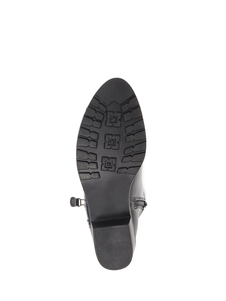 Pavers Black Chunky Ankle Boots - Image 5 of 5