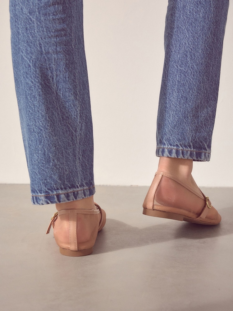 Nude Forever Comfort® Mesh Mary Jane Shoes - Image 1 of 9