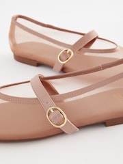 Nude Forever Comfort® Mesh Mary Jane Shoes - Image 3 of 9