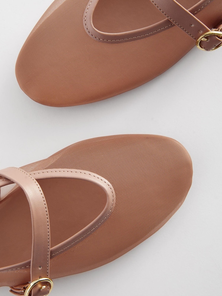 Nude Forever Comfort® Mesh Mary Jane Shoes - Image 8 of 9