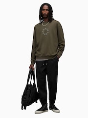 AllSaints Green Tierra Crew Sweater - Image 4 of 7