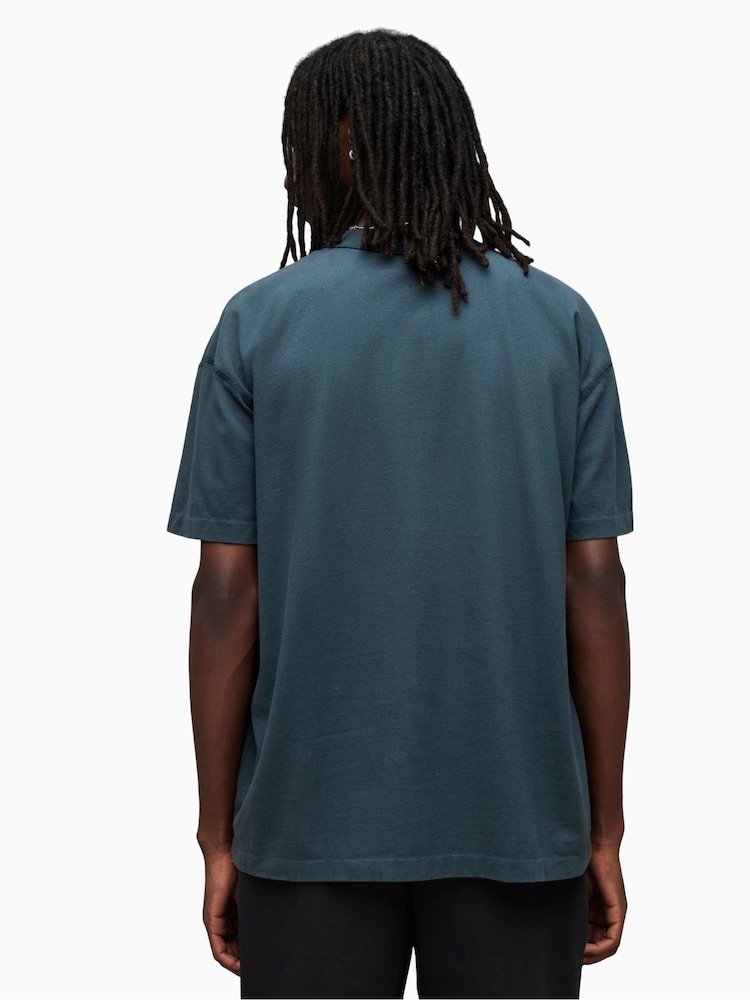 AllSaints Isac Kurzarm-Rundhals-T-Shirt aus 100% Baumwolle - Bild 2 von 7