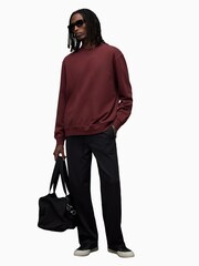 AllSaints Red Underground Crew Jumper - Image 3 of 7