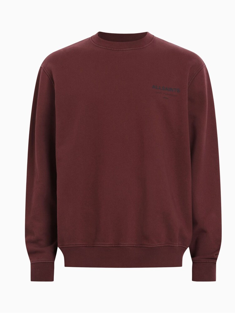 AllSaints Red Underground Crew Jumper - Image 7 of 7 AllSaints Red Underground Crew Jumper - Image 7 of 7