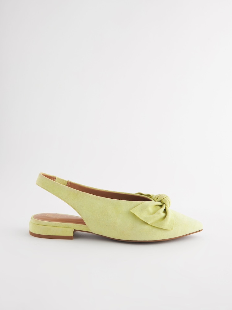 V barvi limete - Usnjeni koničasti čevlji s pentljo in paščkom čez peto Forever Comfort® - Slika 2 iz 5 V barvi limete - Usnjeni koničasti čevlji s pentljo in paščkom čez peto Forever Comfort® - Slika 2 iz 5