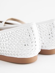 White Forever Comfort® Jewel Mary Jane Shoes - Image 4 of 6