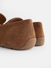 Tan Brown Forever Comfort® Leather Stud Driver Shoes - Image 9 of 9