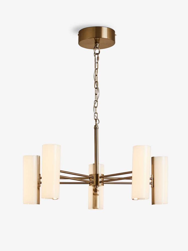 Brass Enzo 5 Light Chandelier Ceiling Light - Image 5 of 5