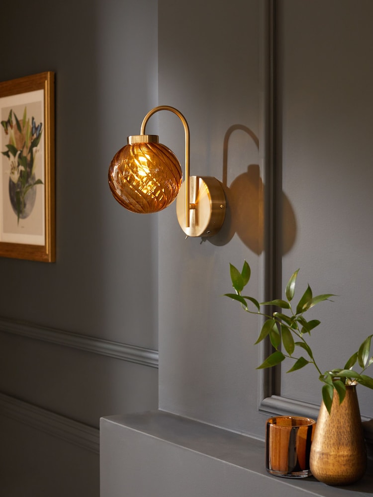 Amber Orange Freya Rechargeable Wireless Wall Light - Image 1 of 5