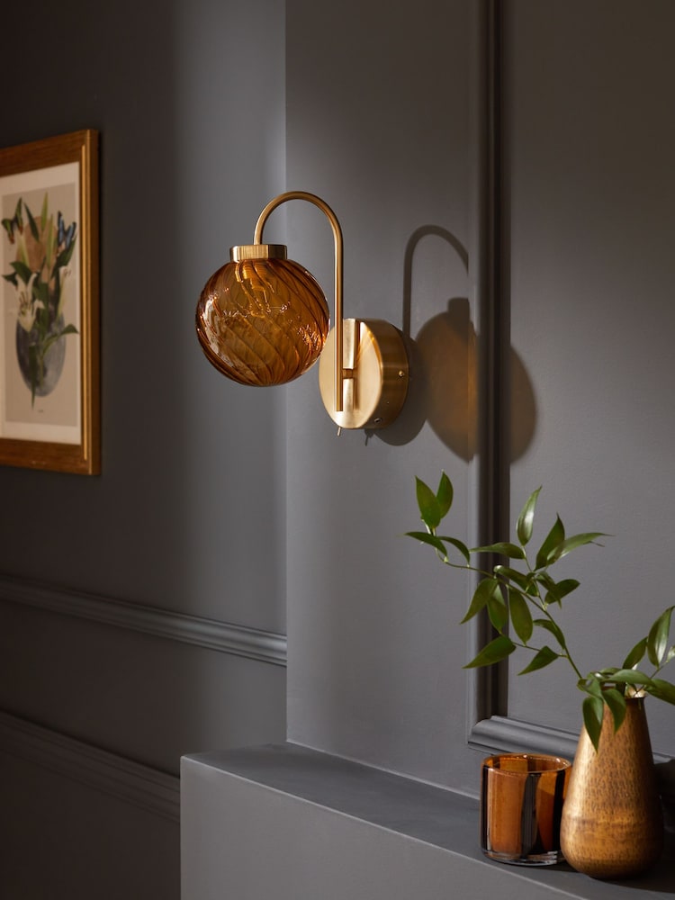 Amber Orange Freya Rechargeable Wireless Wall Light - Image 2 of 5