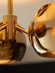 Gold Marco 3 Light Flush Fitting Ceiling Light - Image 3 of 4