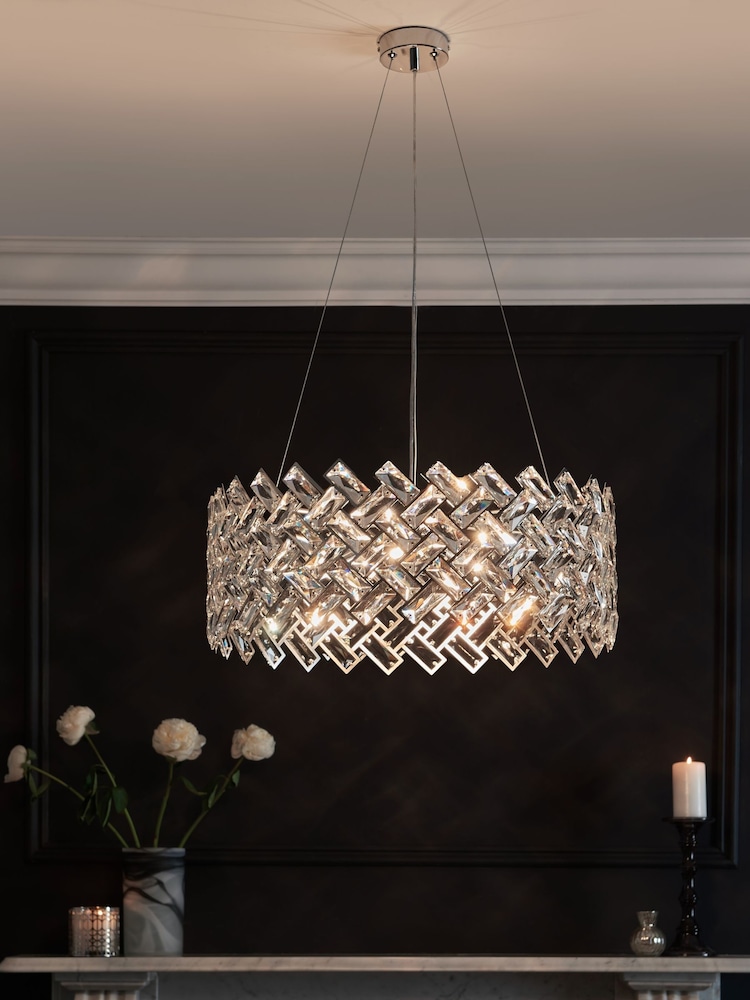 Chrome Wentworth 6 Light Chandelier Light - Image 1 of 5
