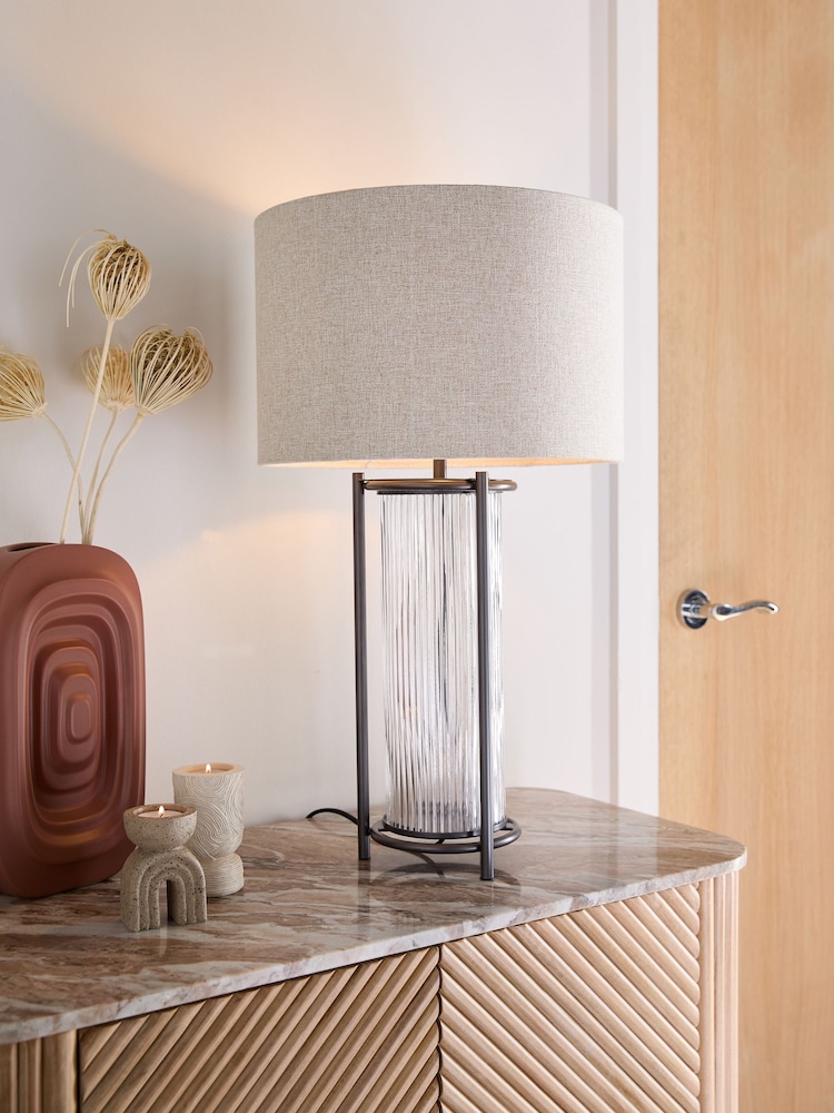 Pewter Grey Hertford Table Lamp - Image 2 of 5 Pewter Grey Hertford Table Lamp - Image 2 of 5