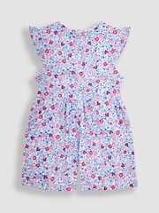 JoJo Maman Bébé Pink Ladybird Ditsy Floral Playsuit - Image 1 of 3